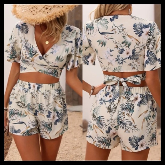 Boutique Pants - BOUTIQUE Two Piece Set 
Tropical Print As Shown 🌴✨